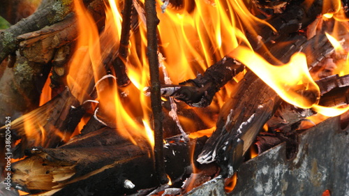 fire flame fire tongues of flame ash branches burning coal peat the fire heat smoke the fire on nature brazier