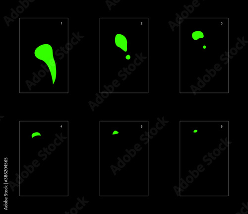 Smoke effect. liquid smoke animation sprite sheet. classic liquid smoke effect animation for game or cartoon or animation. vector style liquid animation effect 1923.