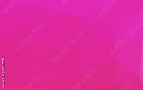 Light Pink vector abstract polygonal layout.