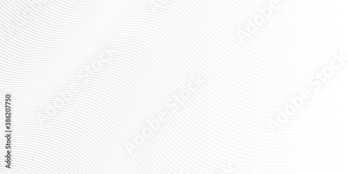 White grey abstract presentation background with wavy curve lines