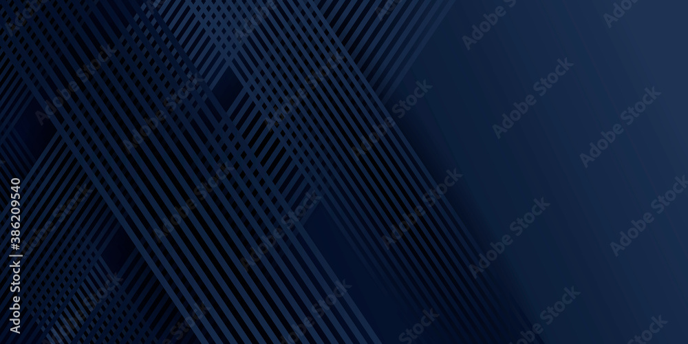 Modern dark blue business abstract presentation background with geometric diagonal lines. Vector illustration design for presentation, banner, cover, web, flyer, card, poster, game, texture, and slide Modern dark blue business abstract presentation background with geometric diagonal lines. Vector illustration design for presentation, banner, cover, web, flyer, card, poster, game, texture, and slide