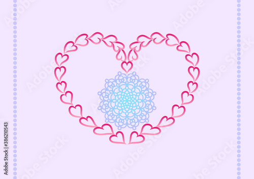 ハートとレース