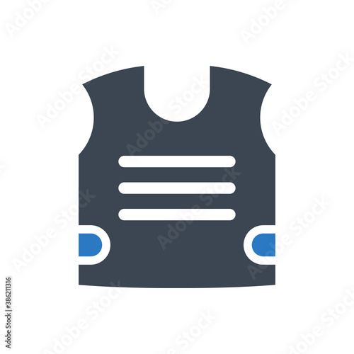 Bulletproof vest icon