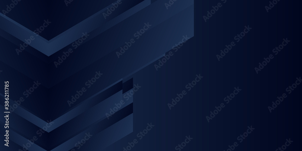 Dark blue abstract presentation background with geometric arrow shapes Dark blue abstract presentation background with geometric arrow shapes