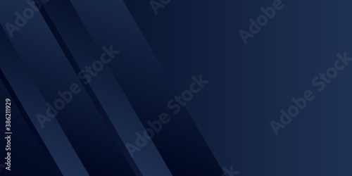 Modern dark blue abstract presentation background with 3D light arrow bar and triangle shape
