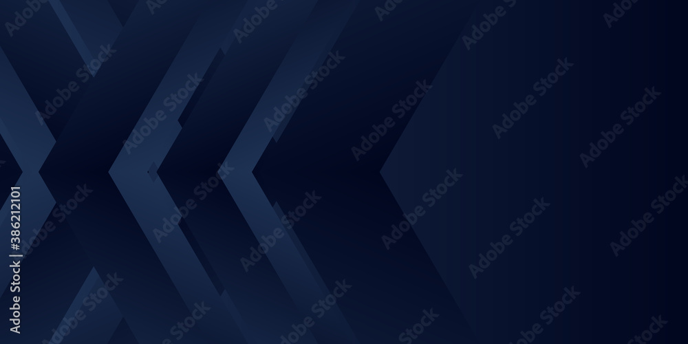 Fototapeta premium Abstract polygonal pattern luxury dark blue with arrow shapes 