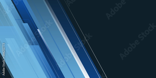 Dark blue modern presentation backgroun with halftone. Vector illustration design for presentation, banner, cover, web, flyer, card, poster, wallpaper, texture, slide, magazine, and powerpoint. 
