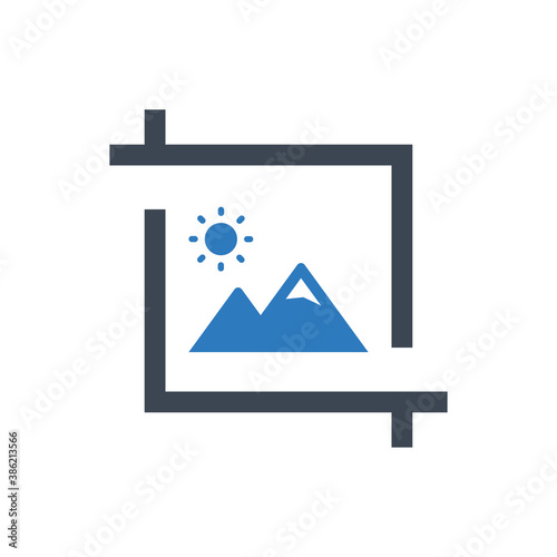 Photo crop icon
