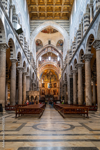 The cathedral in Pisa  Italy