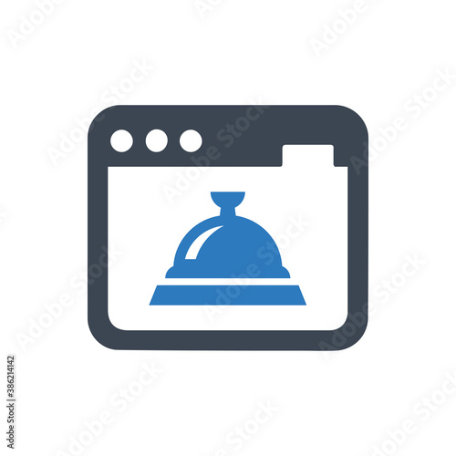 Online food order icon