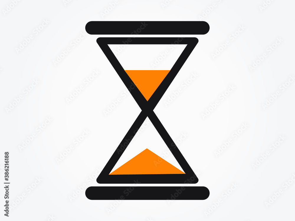 hourglass with time hourglass with time
