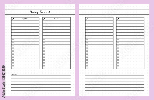 Bullet Journal Honey Do List Page