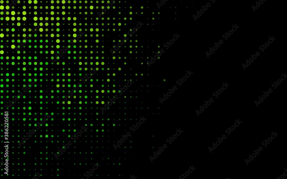 Dark Green vector background with bubbles. Dark Green vector background with bubbles.