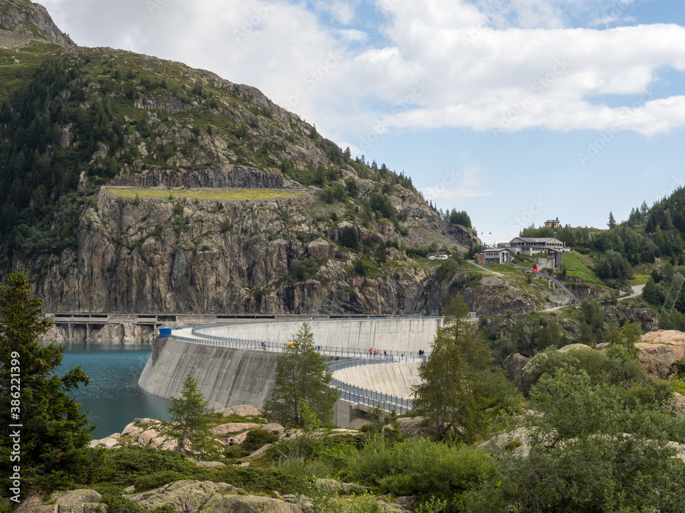 Emosson dam in Switzerland Alps. Great for large prints! Emosson dam in Switzerland Alps. Great for large prints!