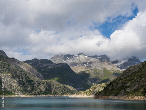 Gorgeous landscape of lake Emosson in Switzerland Alps. Great for large prints!