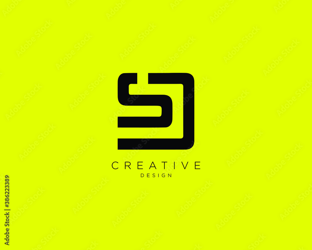 Professional and Minimalist Letter SD Logo Design, Editable in Vector ...