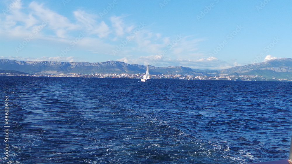Obraz premium sailboats adriatic sea