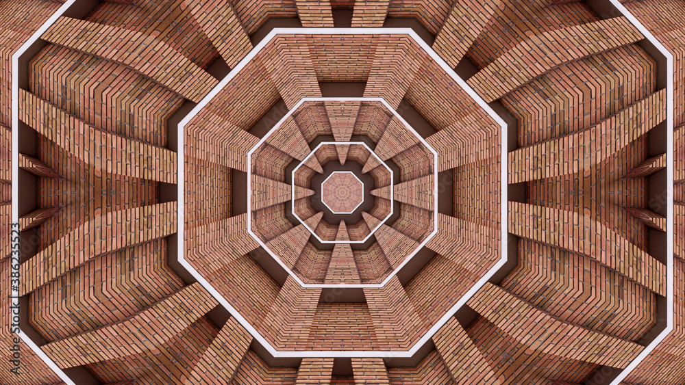 Fototapeta premium Abstract kaleidoscope background. Beautiful multicolor kaleidoscope texture. Unique kaleidoscope design.