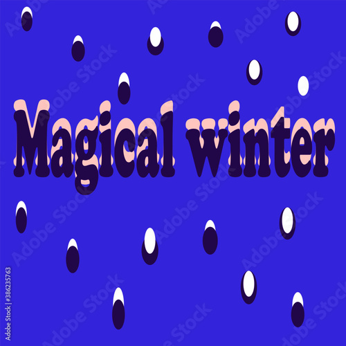 magic winter, cold, vector illustration, vector graphics, frost, cold, fabulous winter. illustration for the store, illustration for the website, illustration for the phone