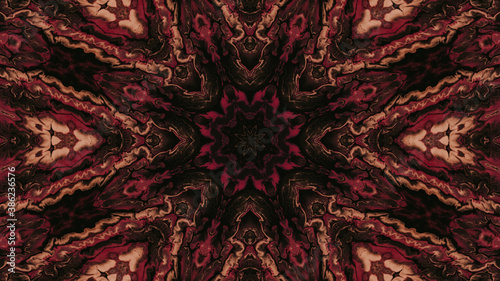 Abstract kaleidoscope background. Beautiful multicolor kaleidoscope texture. Unique kaleidoscope design.