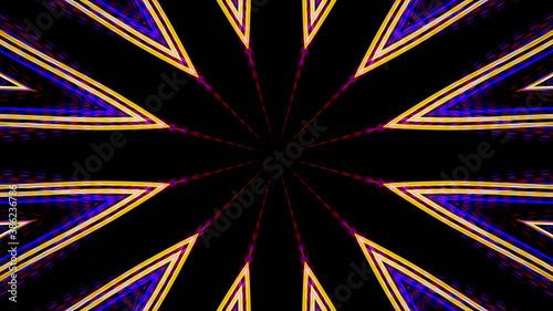 Abstract kaleidoscope background. Beautiful multicolor kaleidoscope texture. Unique kaleidoscope design.