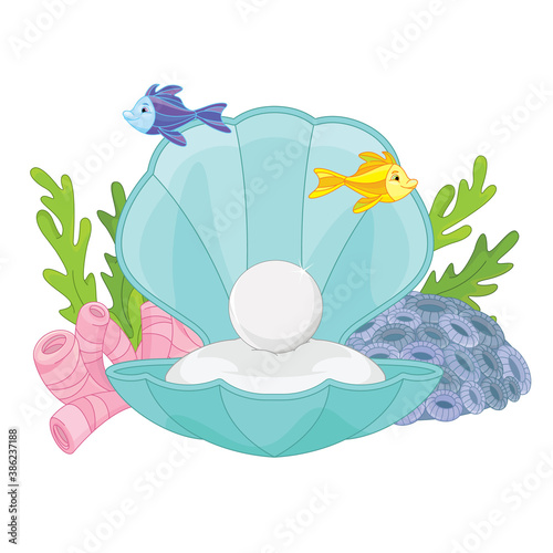 Royal Pearl  isolated on white background