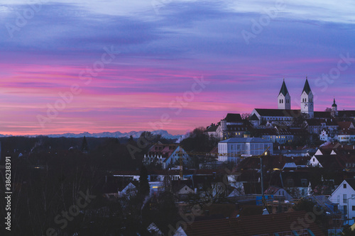 Freising von Aussichtspunkt Richtung Dom photo