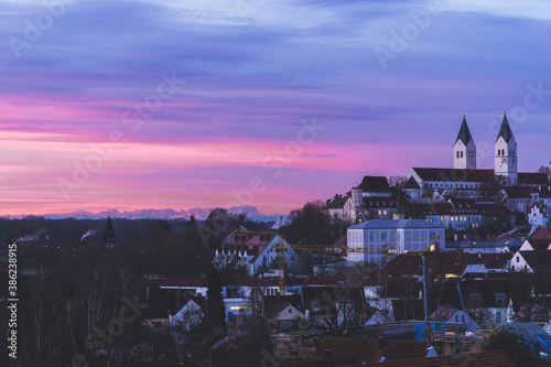 Freising von Aussichtspunkt Richtung Dom photo