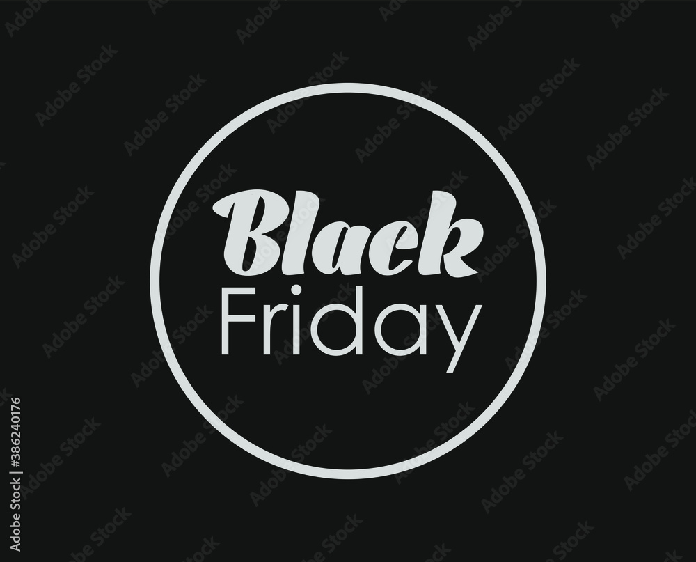 Fototapeta premium Black Friday sale background. Hole in black paper. Vector illustration.