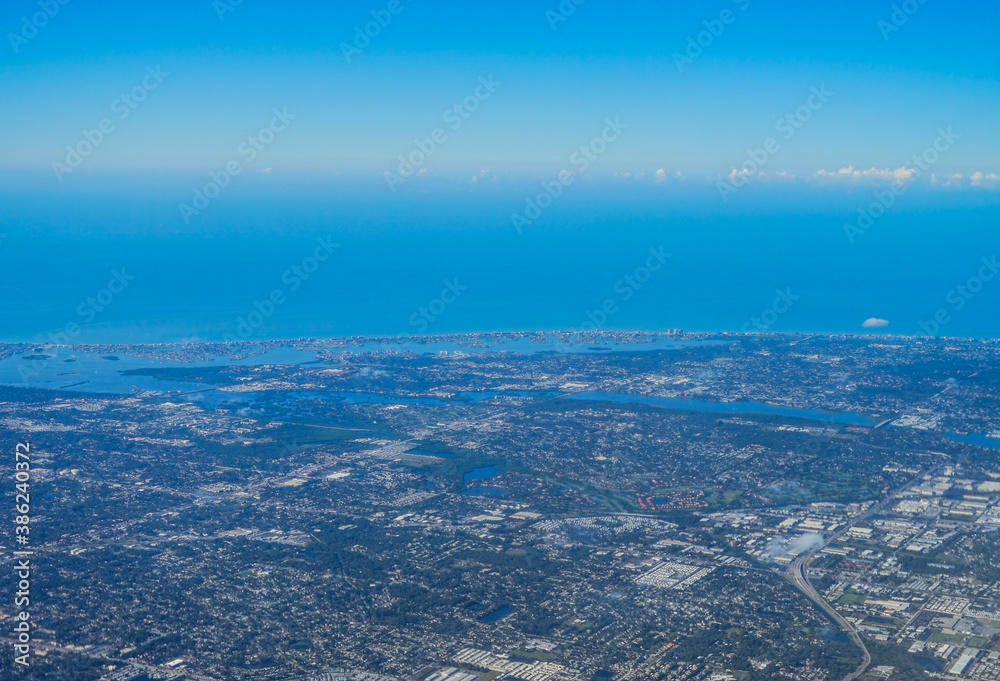 Aerial view of Tampa, st petersburg and clearwater in Florida, USA Aerial view of Tampa, st petersburg and clearwater in Florida, USA