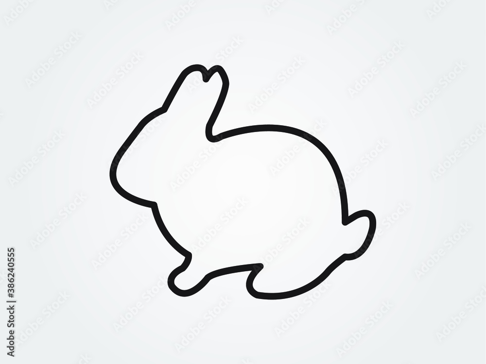 rabbit hare icon vector illustration eps10 rabbit hare icon vector illustration eps10