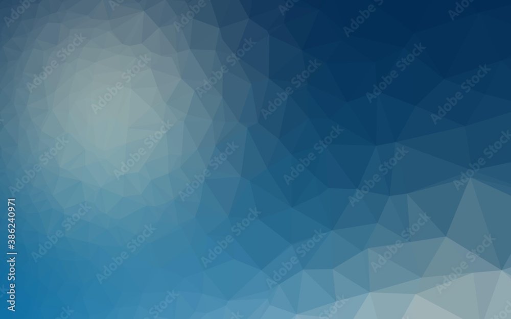 Light BLUE vector polygonal template. Light BLUE vector polygonal template.