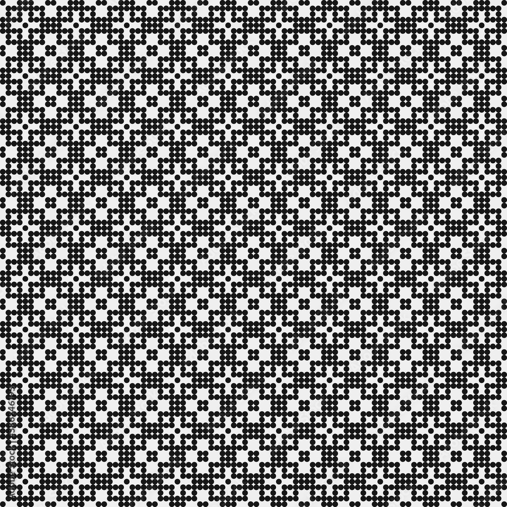 Abstract Cross Pattern Dots Logo generative computational art illustration