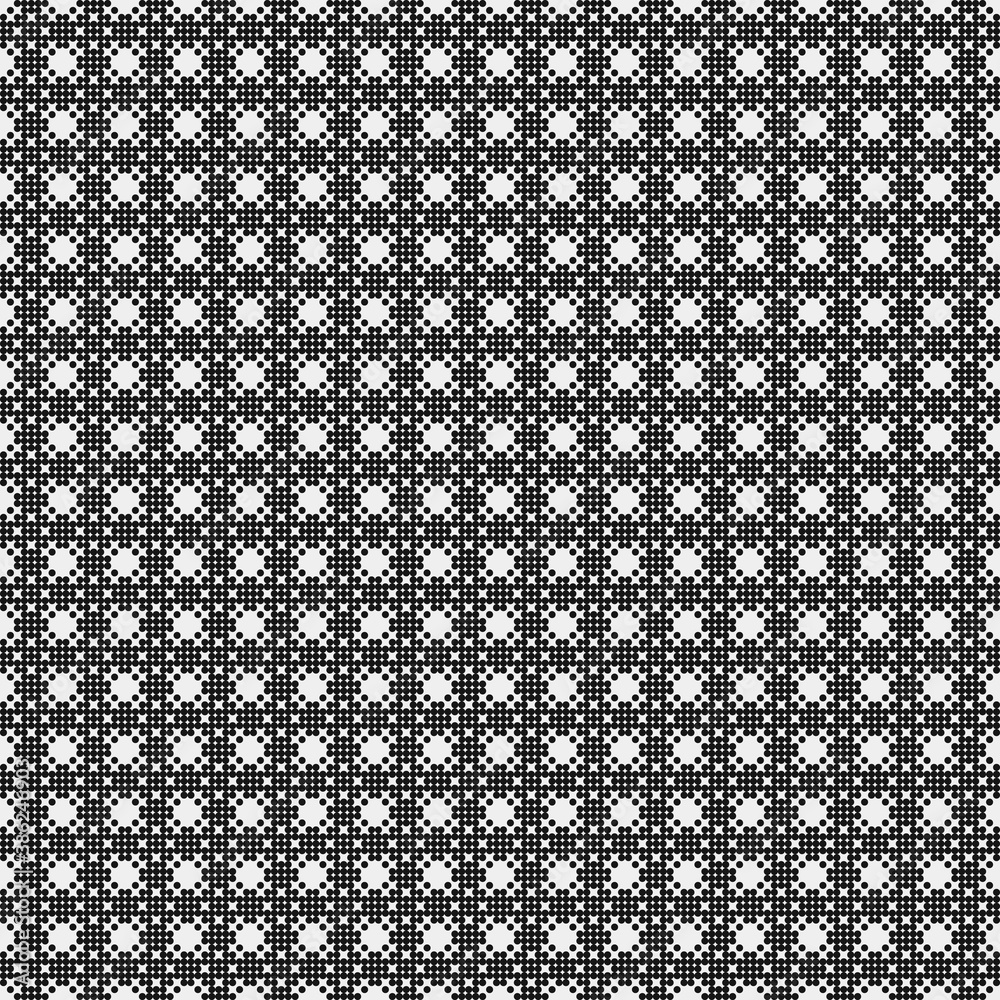 Abstract Cross Pattern Dots Logo generative computational art illustration