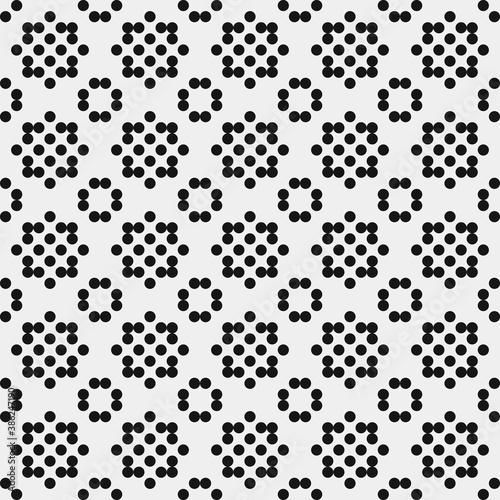 Abstract Cross Pattern Dots Logo generative computational art illustration