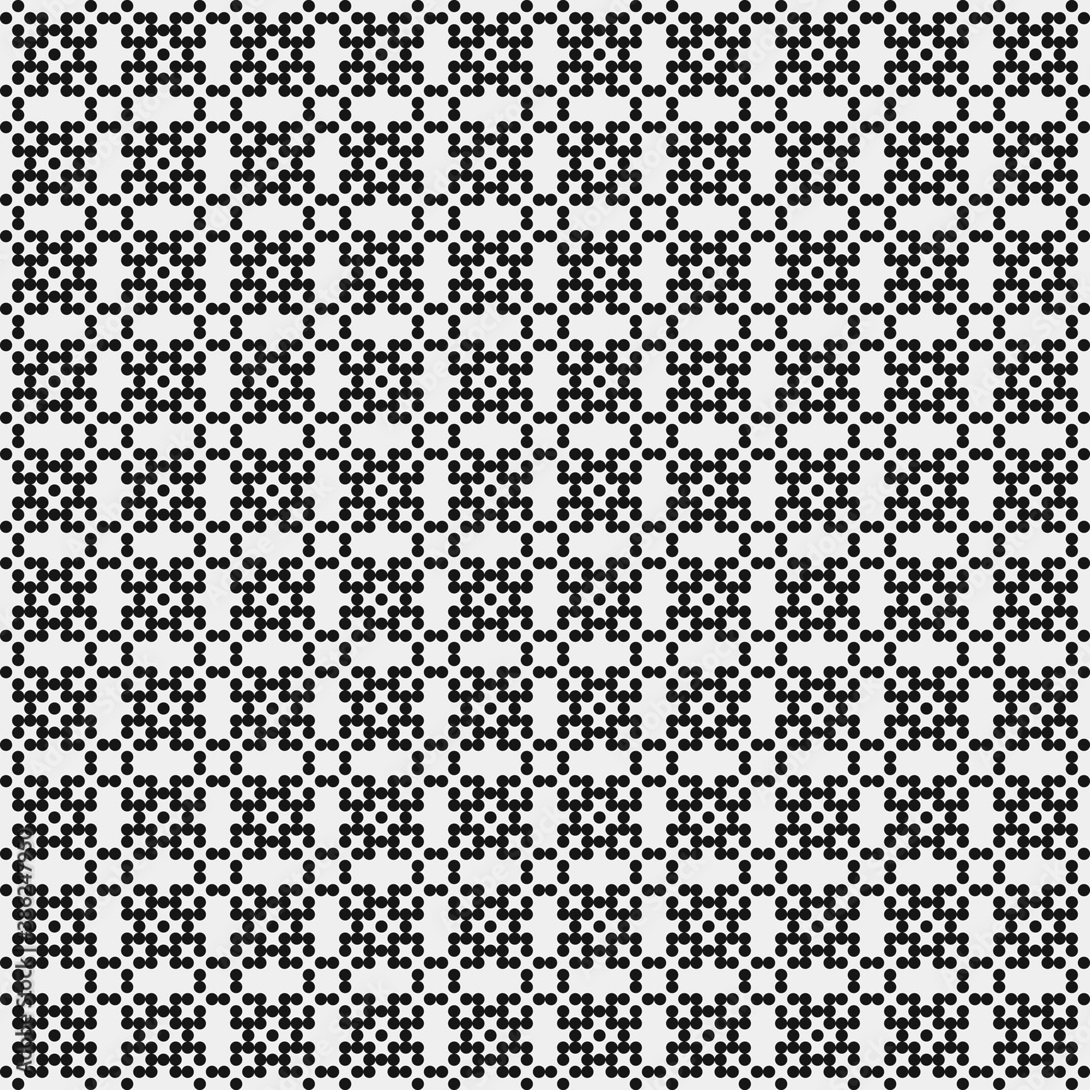 Abstract Cross Pattern Dots Logo generative computational art illustration