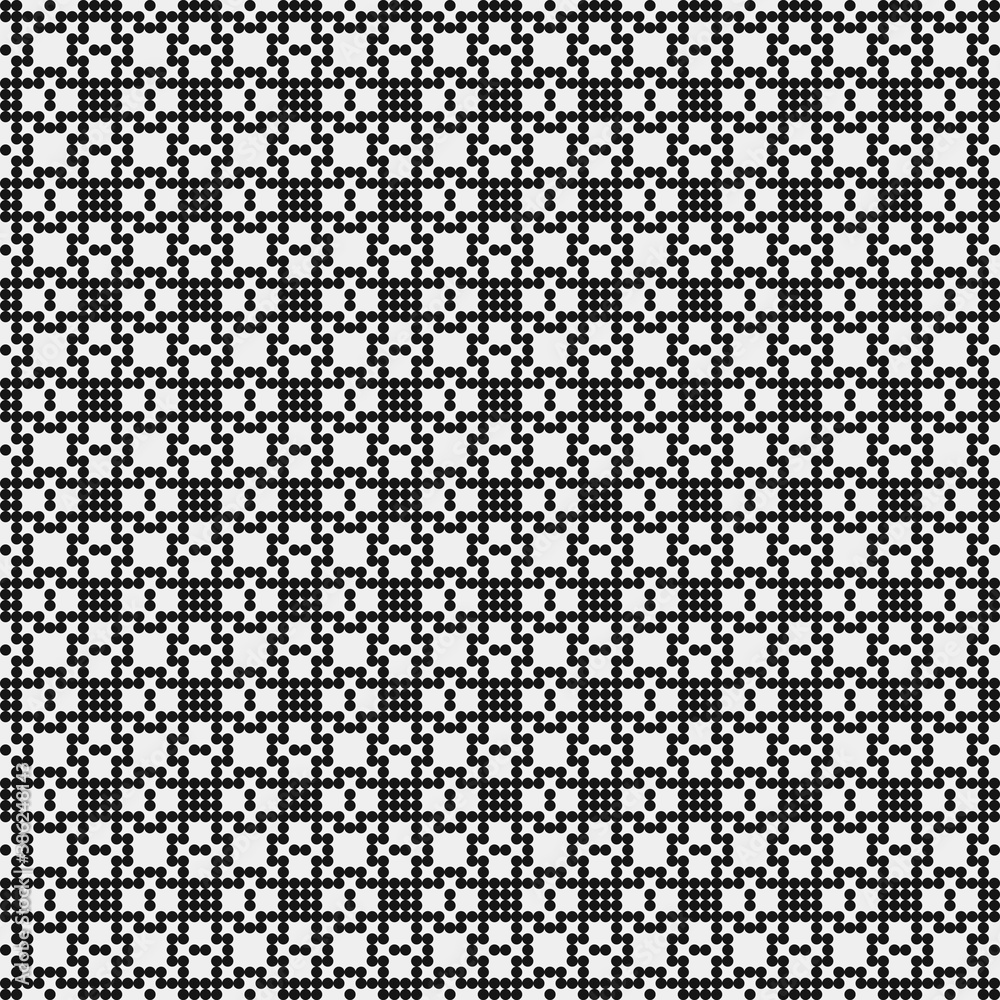 Abstract Cross Pattern Dots Logo generative computational art illustration
