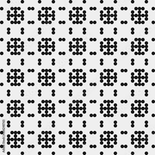 Abstract Cross Pattern Dots Logo generative computational art illustration