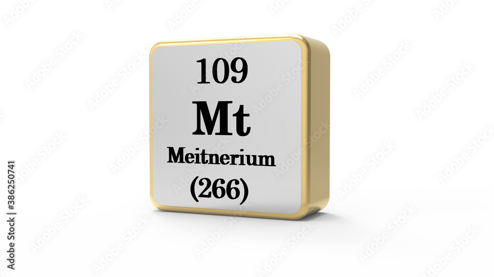 3d Meitnerium Element Sign. Stock image. 3d Meitnerium Element Sign. Stock image.