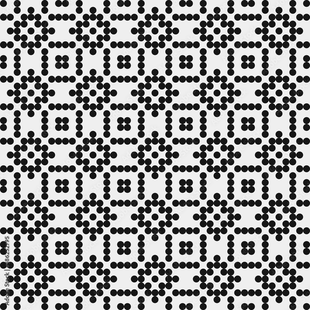 Abstract Cross Pattern Dots Logo generative computational art illustration