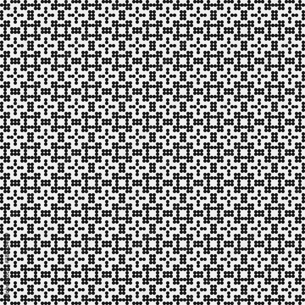 Abstract Cross Pattern Dots Logo generative computational art illustration