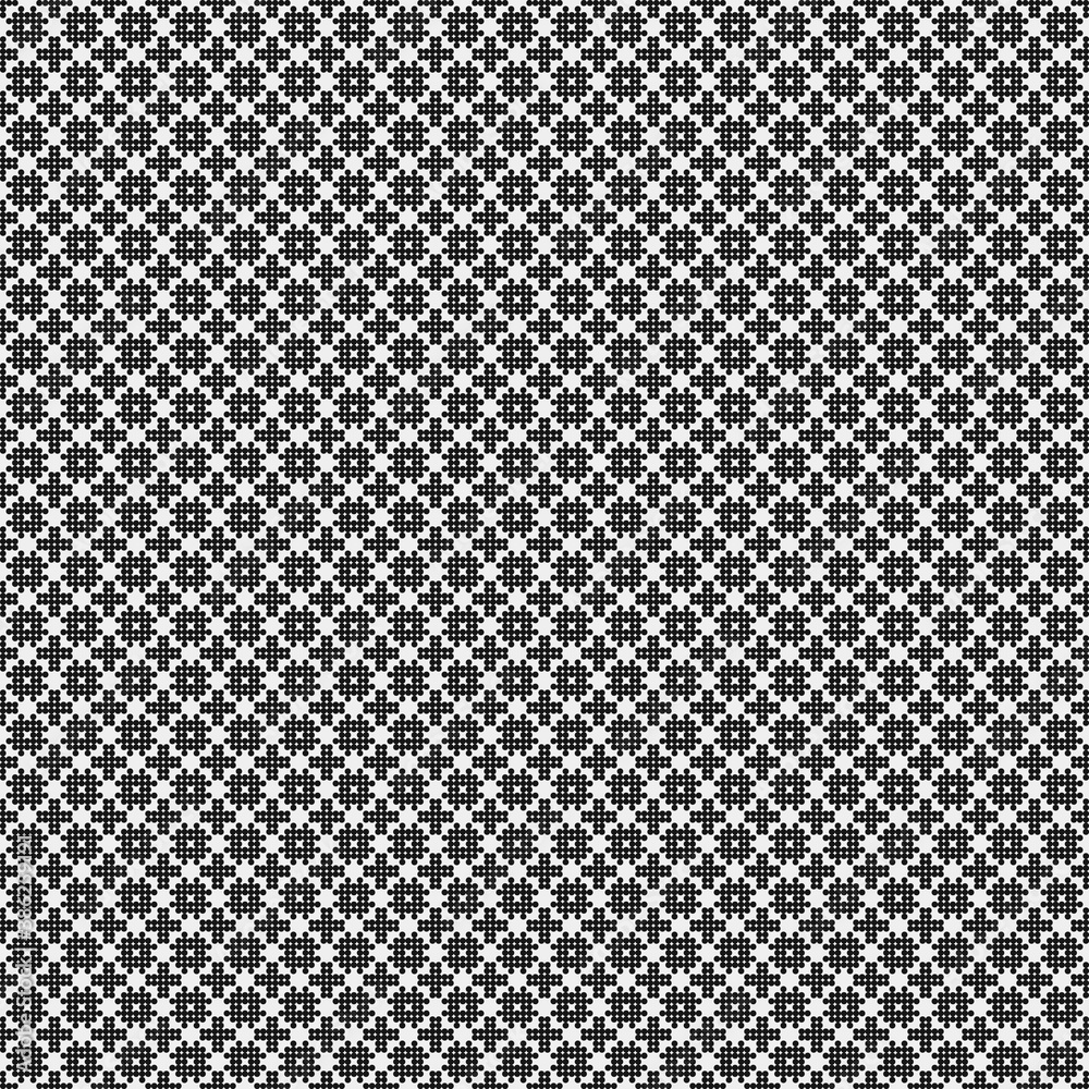 Abstract Cross Pattern Dots Logo generative computational art illustration