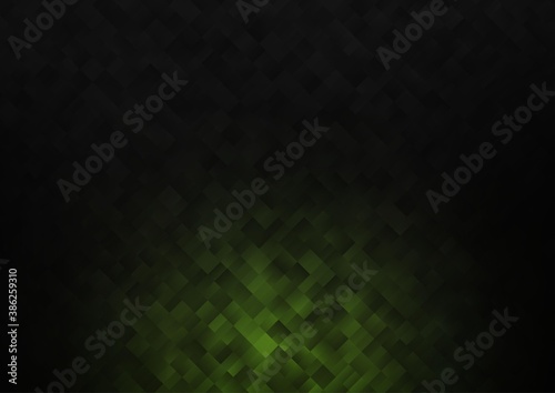 Dark Green vector pattern in square style.