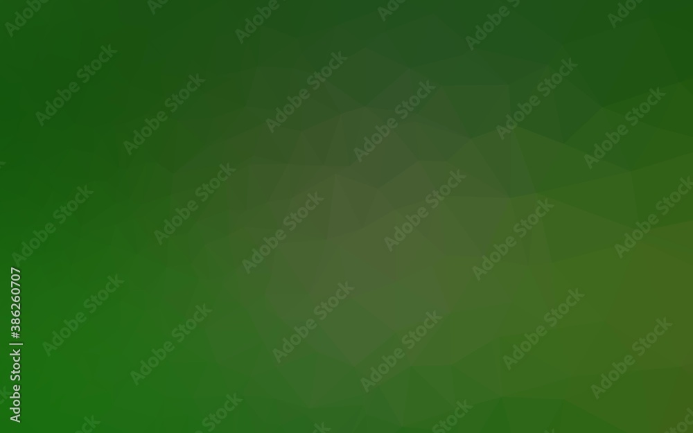 Light Green vector polygon abstract background.