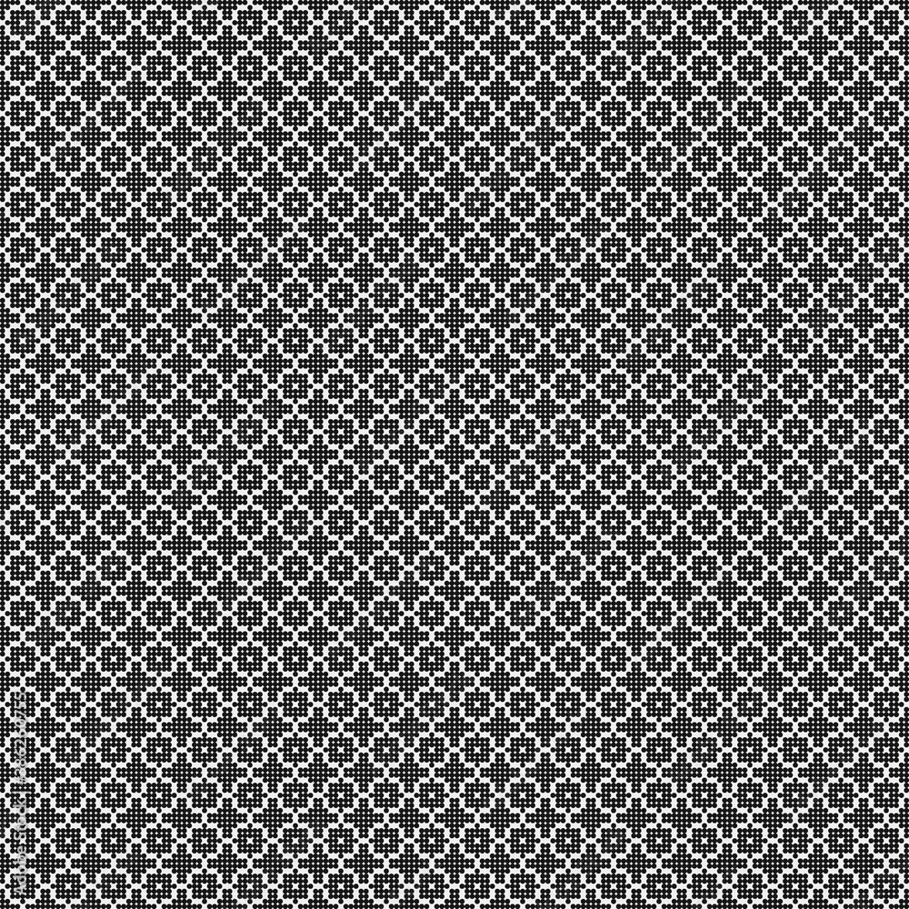 Abstract Cross Pattern Dots Logo generative computational art illustration