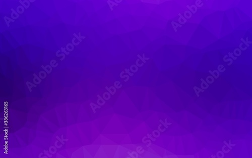 Light Purple vector polygonal template.