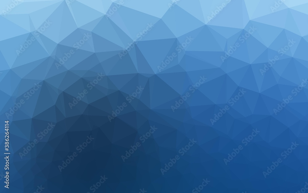 Light BLUE vector abstract polygonal cover. Light BLUE vector abstract polygonal cover.