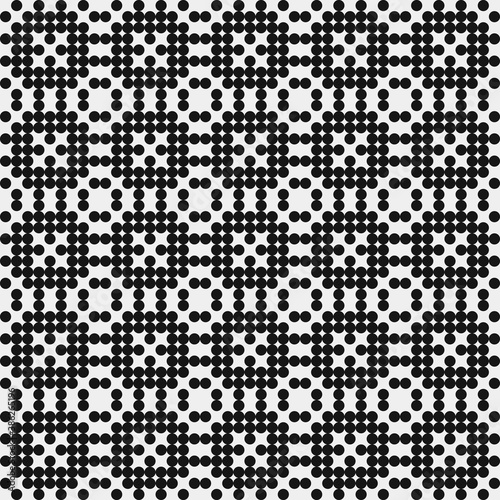 Abstract Cross Pattern Dots Logo generative computational art illustration
