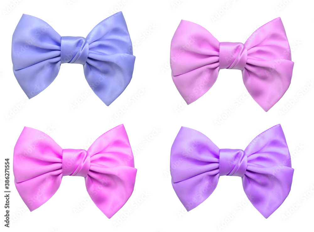  ribbon bow tie isolated on white background