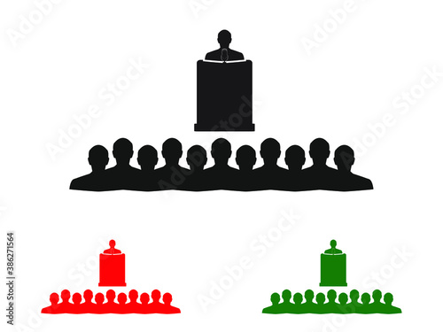 speaker icon vector illustration eps10